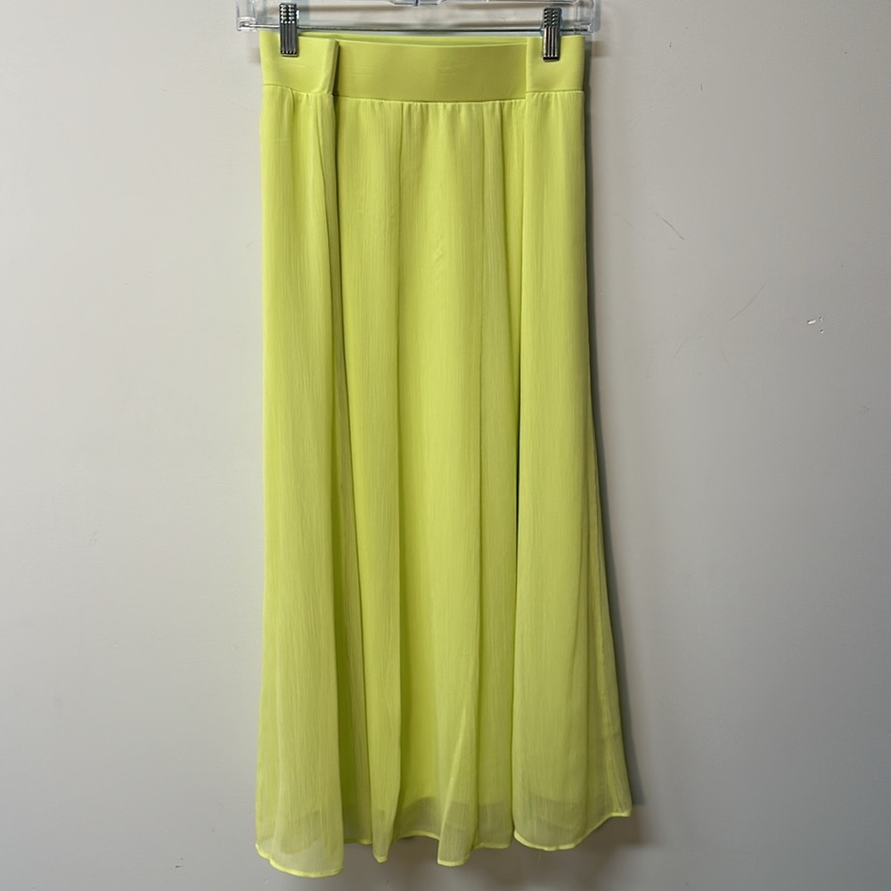 Ruby Rd. Lime Green Sheer Lined Elastic Waist Flo… - image 4
